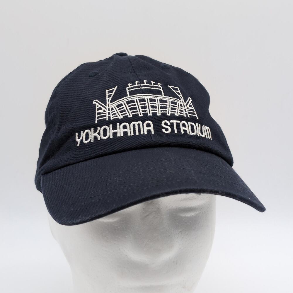 Yokohama Stadium Hat Mens One Size Cap Strap Back  Blue 47 Brand Baseball
